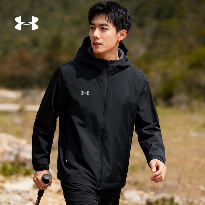 Under Armour Men's Windproof Fleece Jacket - Black