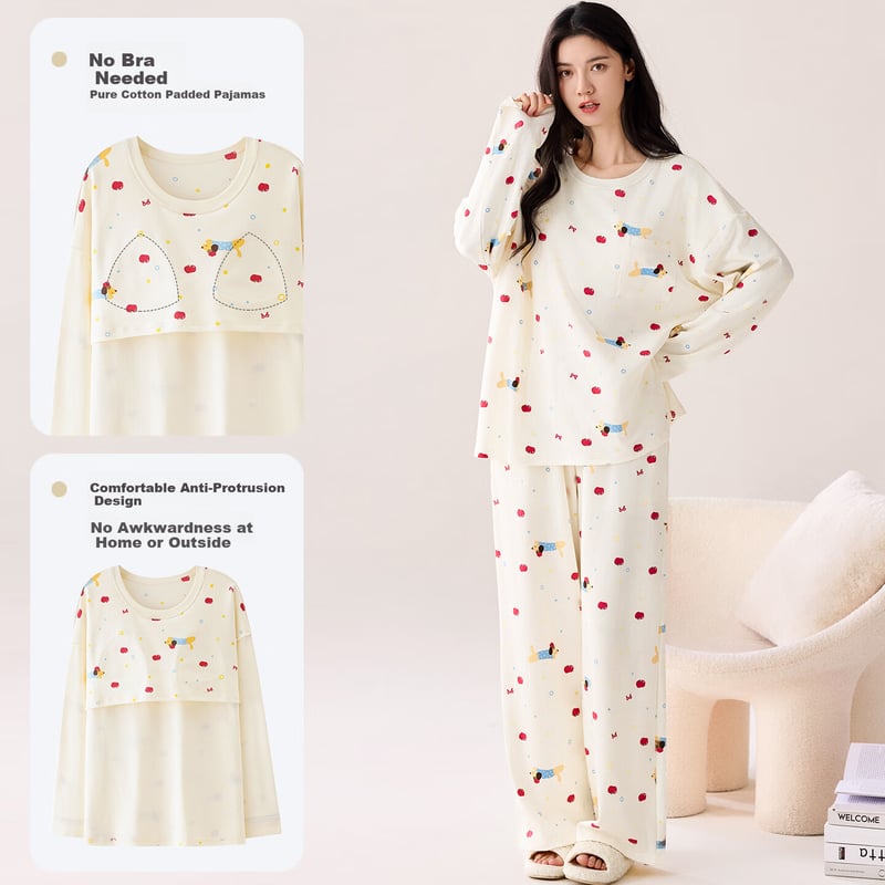 MiiOW Cute Puppy Pajamas for Women