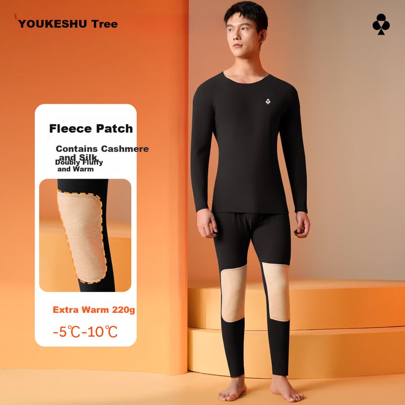 Youkeshu Men's 10A Antibacterial Thermal Underwear