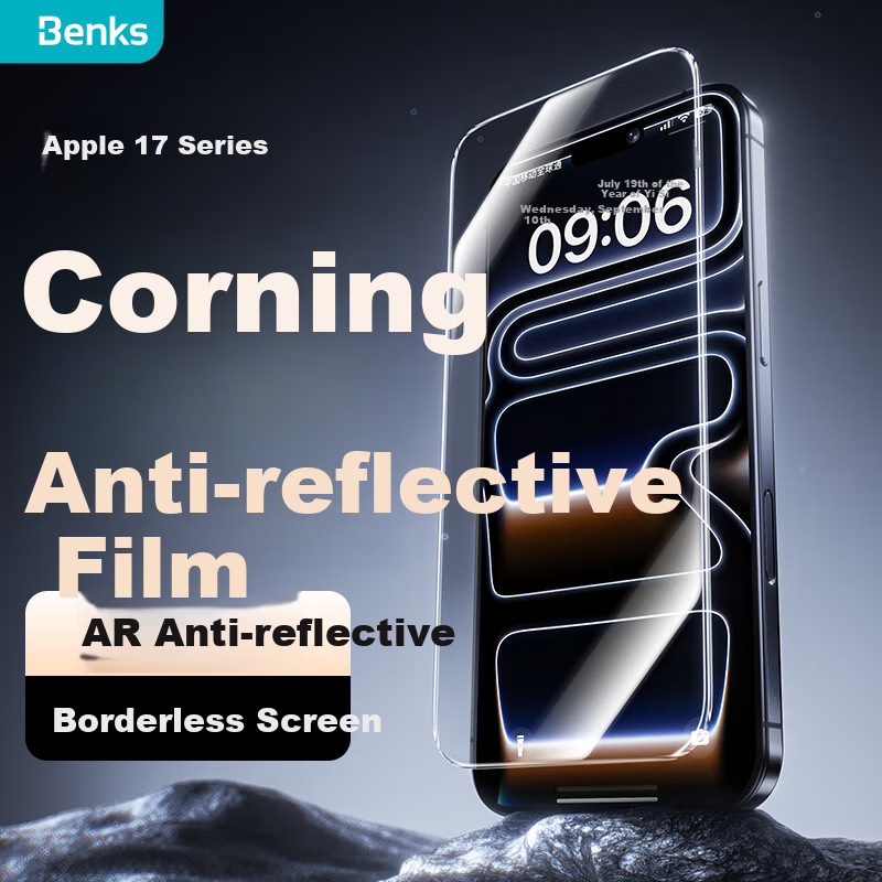 Benks Corning AR Anti-Glare Screen Protector for iPhone 17 Pro