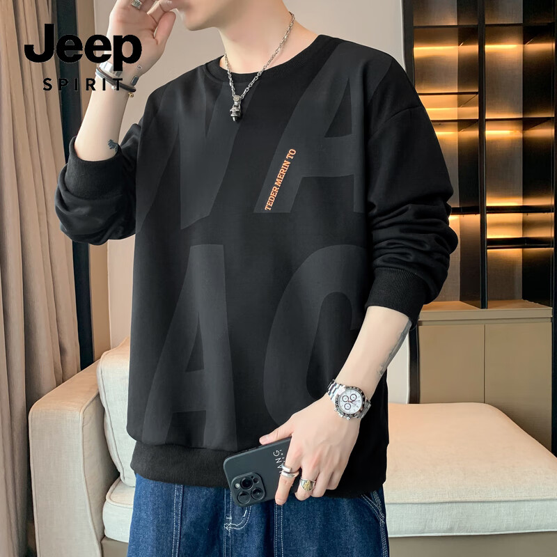 JEEP SPIRIT Men's Long Sleeve Sweatshirt