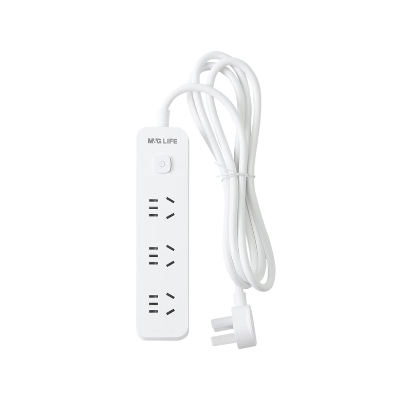 M&G Flame-Retardant Power Strip with Shock Prevention