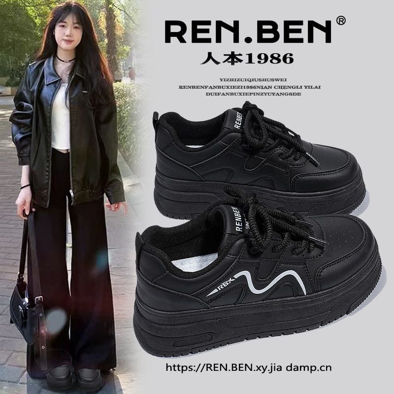 RENBEN College Style Comfort Sneakers for Women