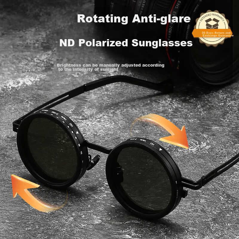 World Art HD Polarized Sunglasses - Adjustable ND