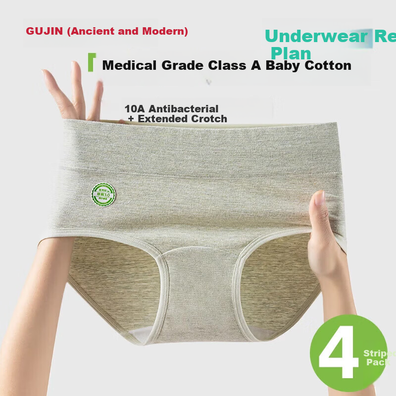 GUJIN Women's 4-Pack Cotton Underwear