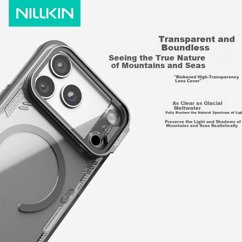 NILLKIN Transparent Lens Magnetic Case for iPhone 17 Pro Max
