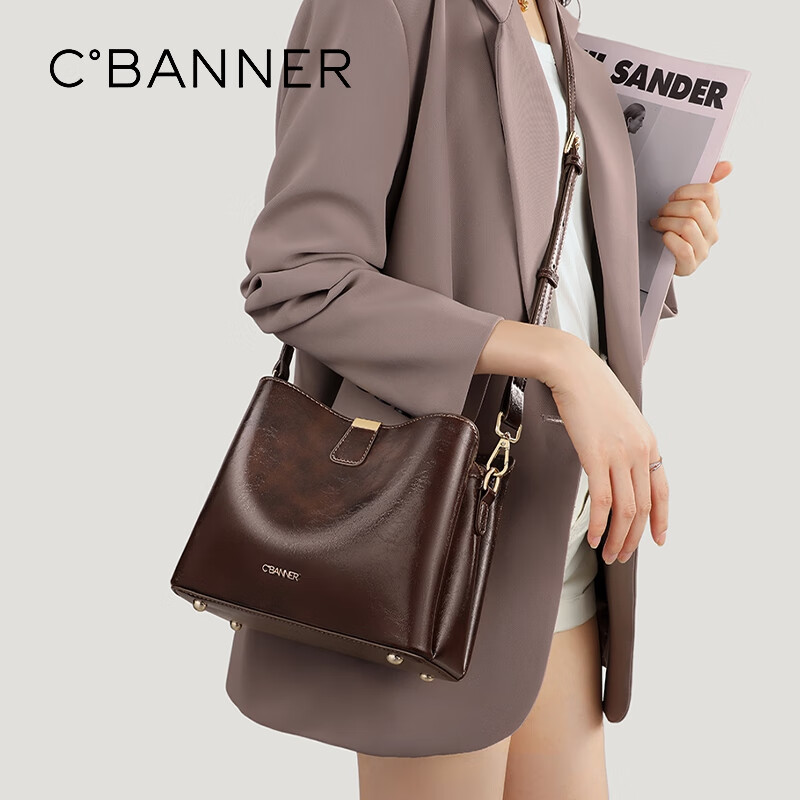 C.BANNER Women's Single Shoulder/Sling Bag - Coffee Color