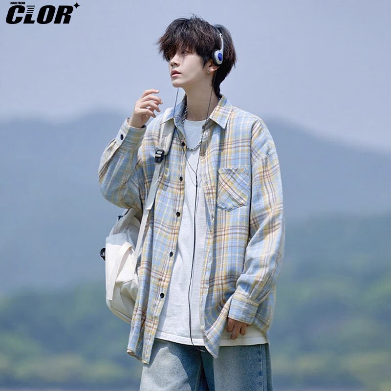 CLOR Plaid Long Sleeve Shirt