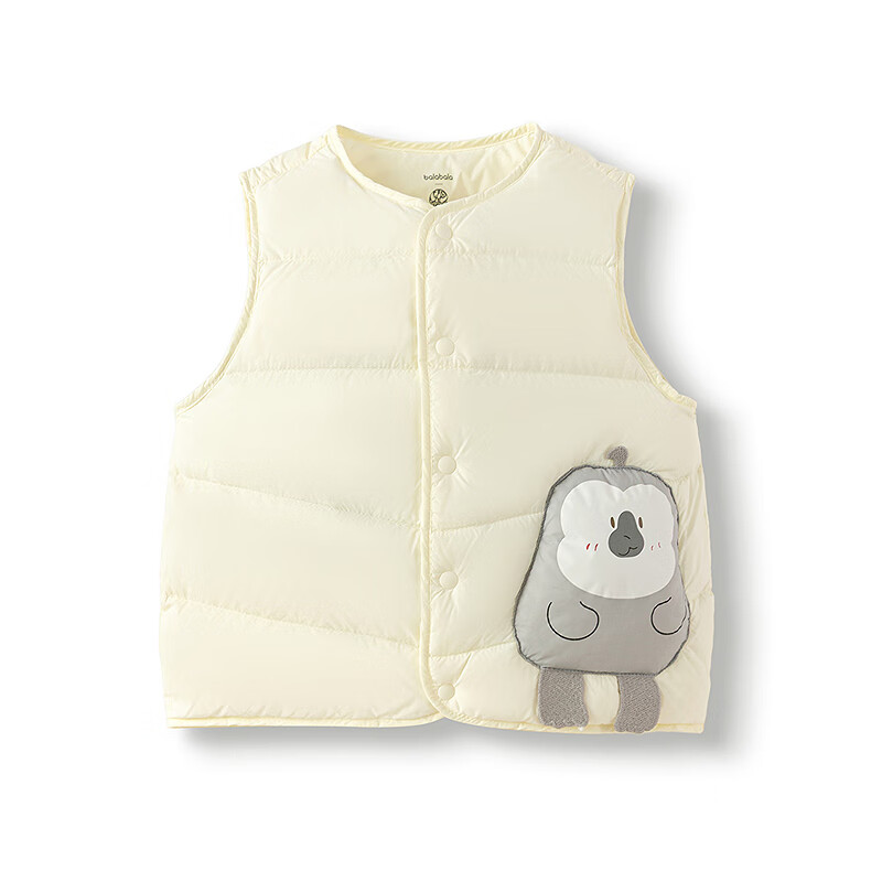 BALABALA Kids Down Vest 2025 Winter Warm Cute Style