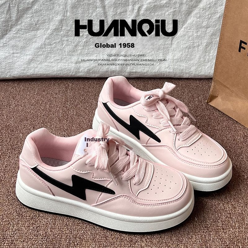 HUANQIU 2026 Spring Trendy White Sneakers