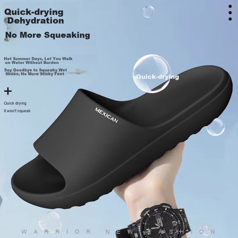 MEXICAN Men's Non-Slip Quick-Dry Slippers