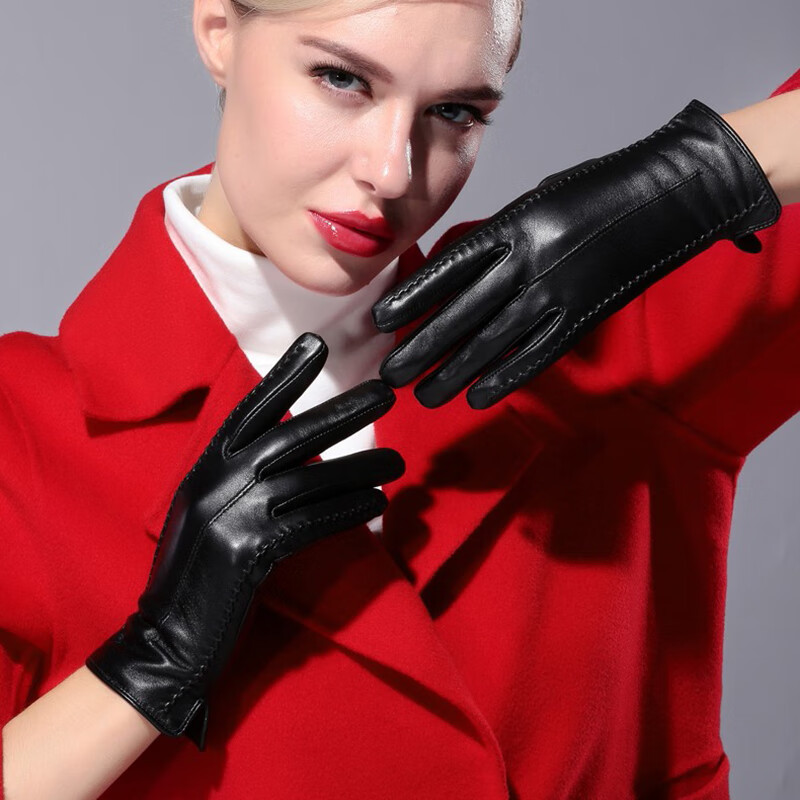 RED DRAGONFLY Women's Leather Winter Gloves