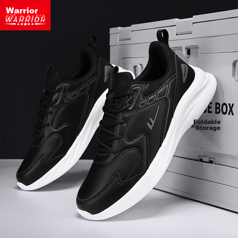 Huili Men's Casual White Sneakers