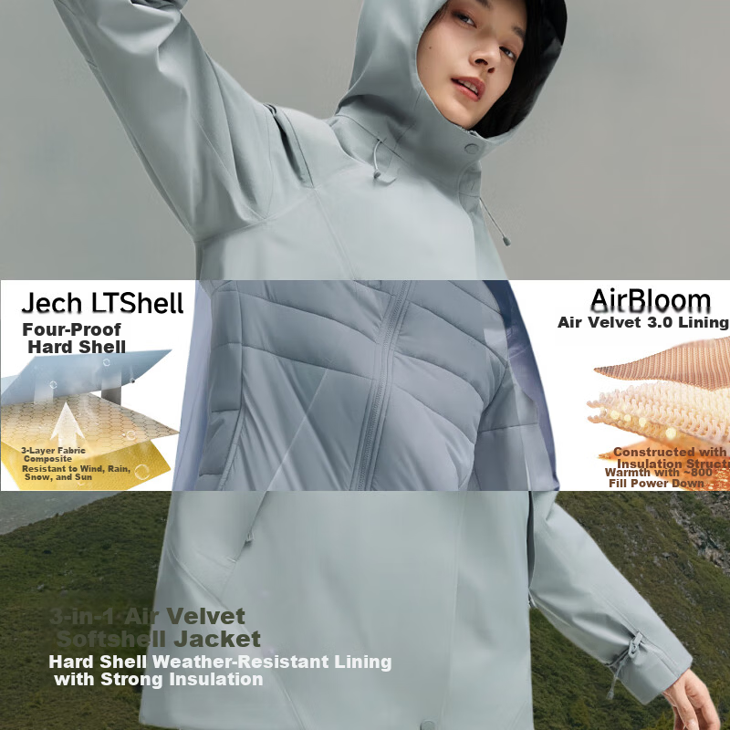 Beneunder 3-in-1 Mountaineering Fleece Jacket