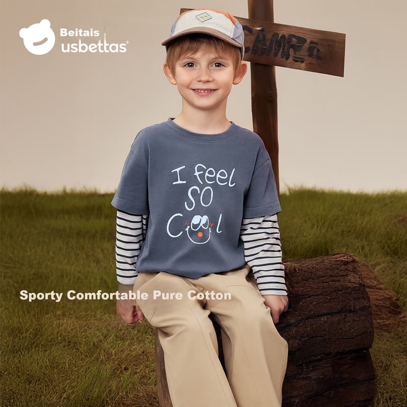 Betis Kids Long Sleeve Cotton T-Shirt