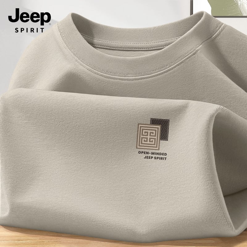 JEEP SPIRIT Men's Long Sleeve Cotton Shirt