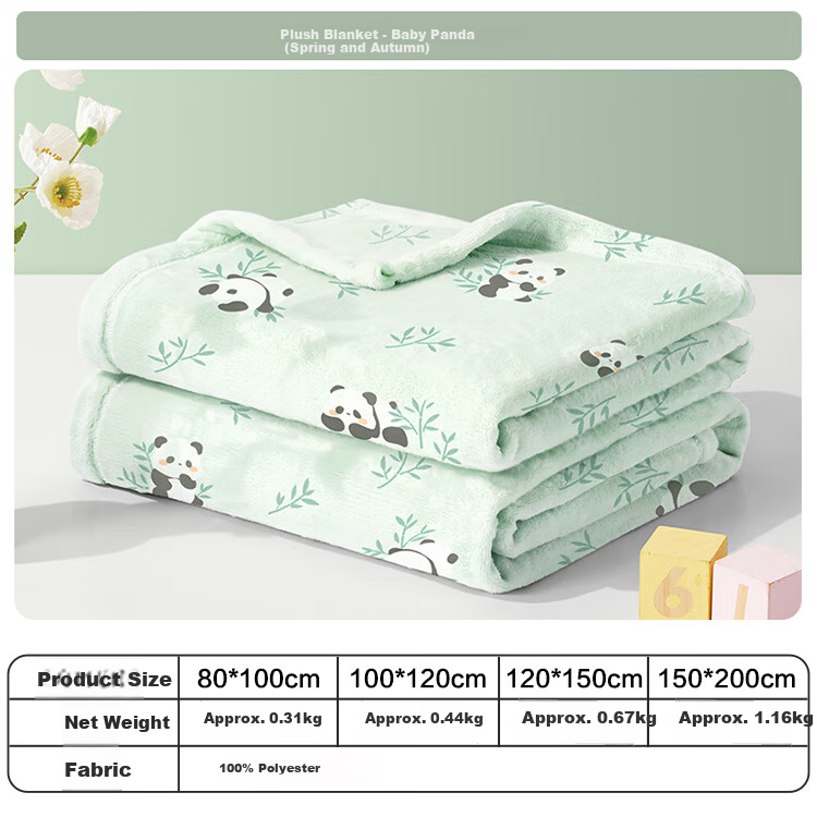 Beyond Kids Panda Plush Blanket for Kids