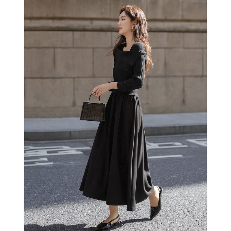 Demana Autumn Vintage A-Line Dress