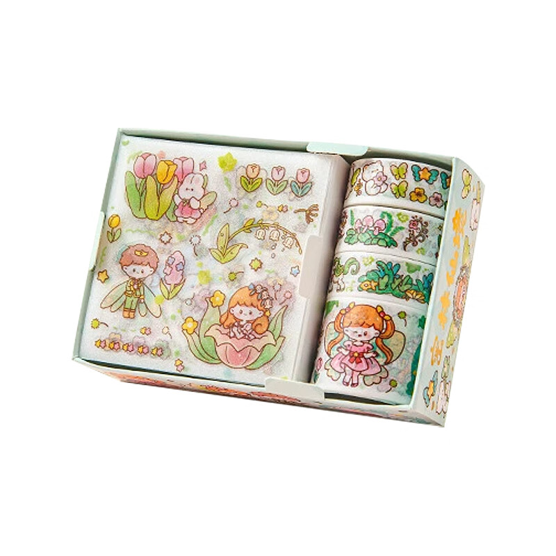 Jufu Enchanted Forest Washi Tape Sticker Set