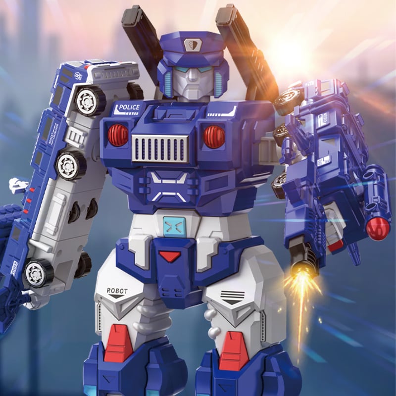Soumade Magnetic Robot Building Blocks - Police Warrior