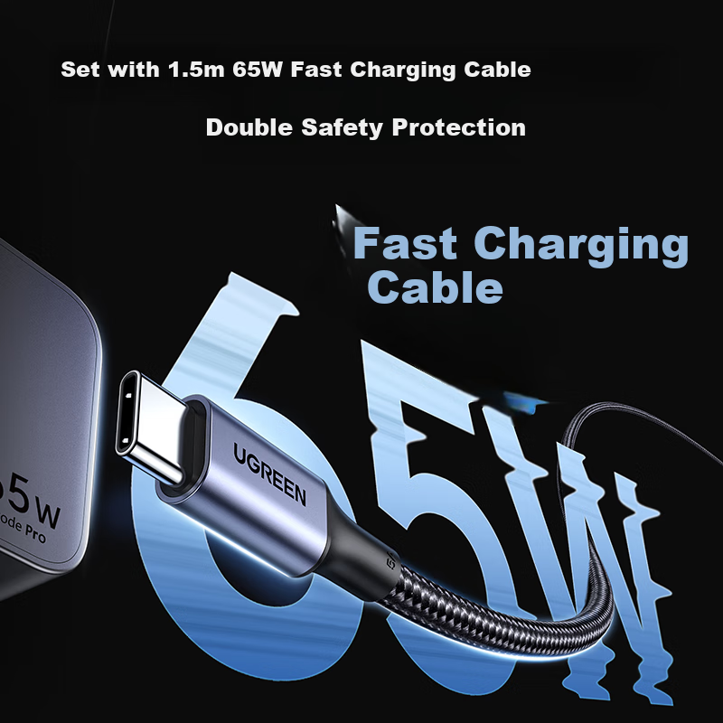 UGREEN 65W GaN Charger Set - PD Multi-Port Type-C Fast Charging