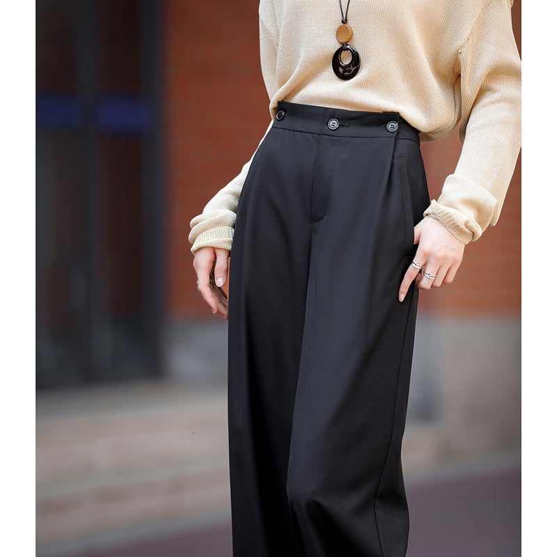 Demana Autumn Commuter Pleated Casual Pants