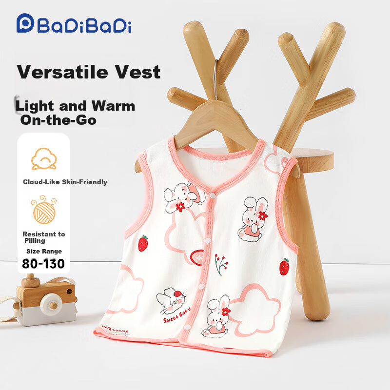 Badibadi Pure Cotton Vest for Infants & Toddlers