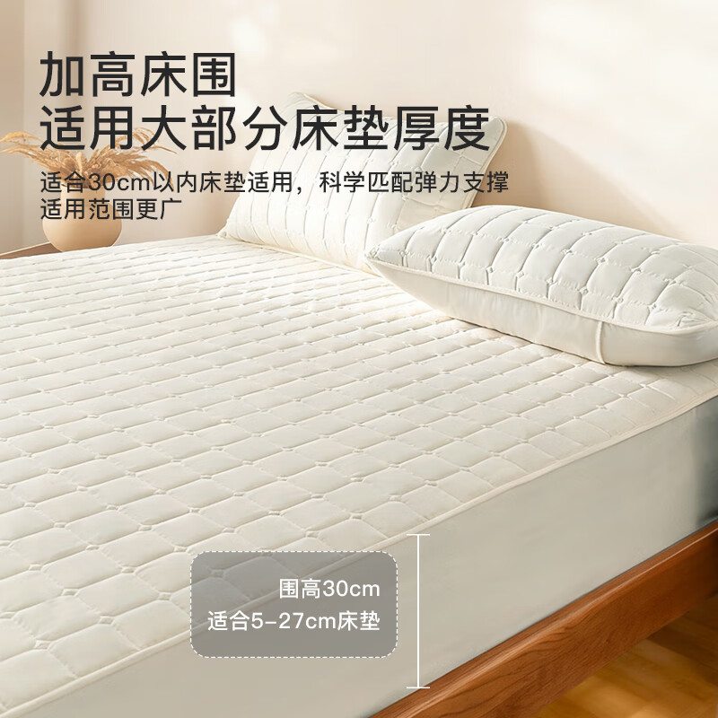 CROWN Winter Thickened Quilted Fitted Sheet