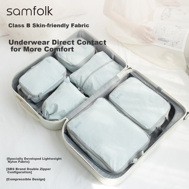 Samfolk Travel Storage Bags 6-Piece Set for Business Travel