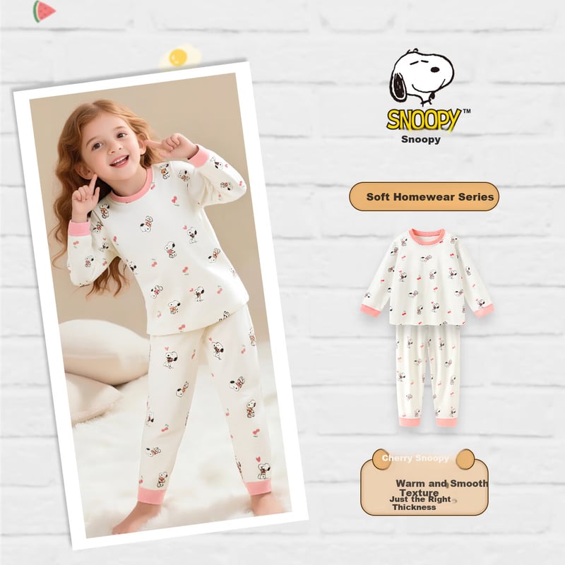 Snoopy Kids Thermal Underwear Set