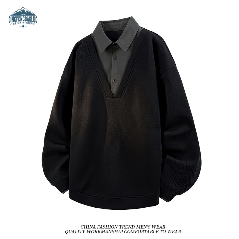 Dingfengbaoluo Men's Vintage Sweatshirt