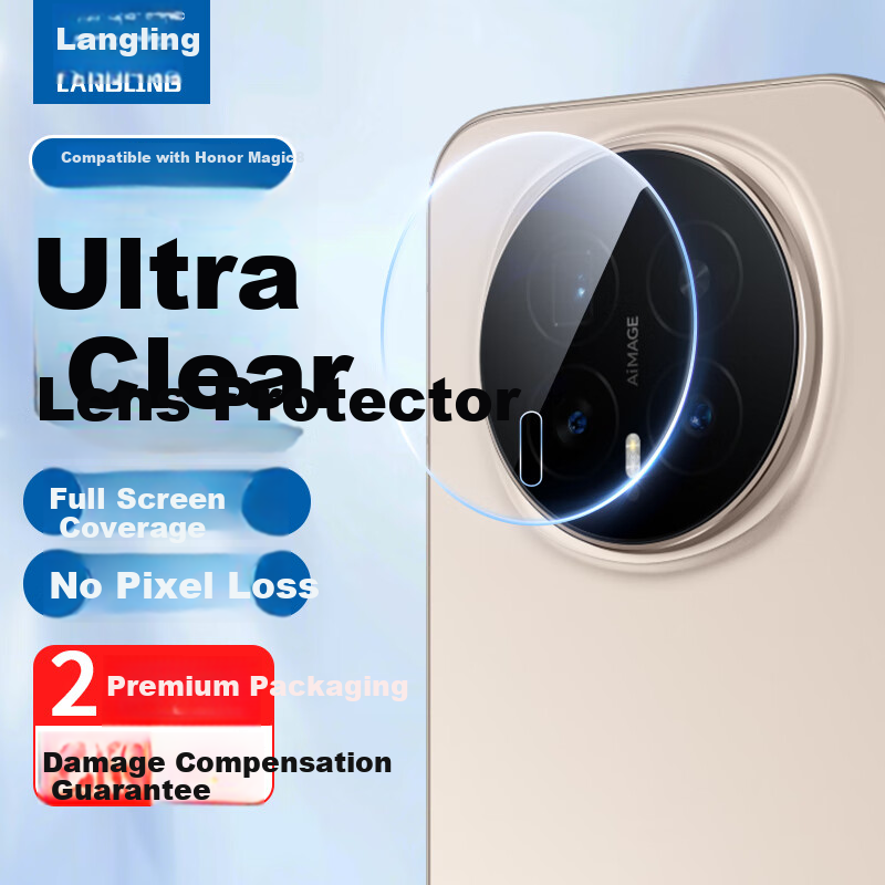 Langling - 2-Pack Honor Magic8 Camera Protector