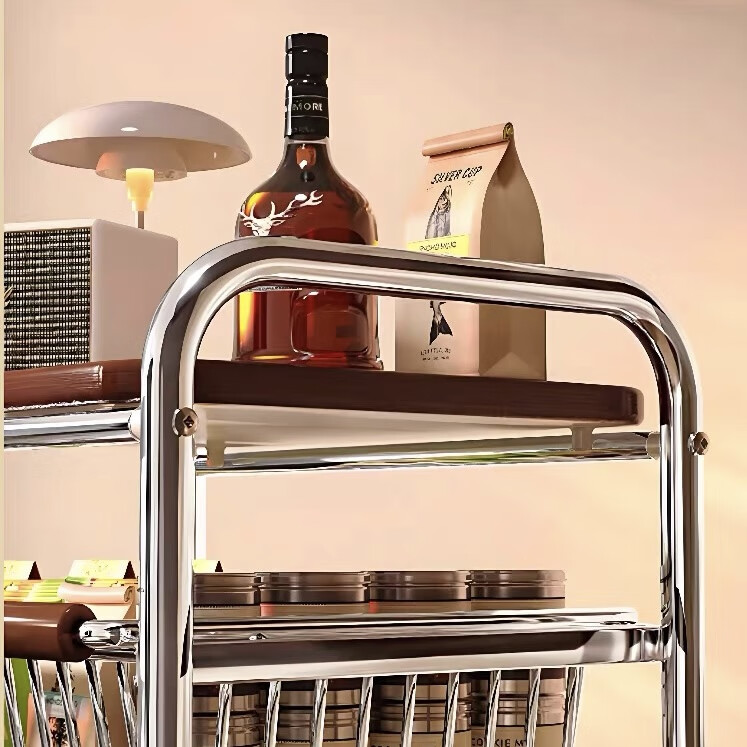 Yaoying Vintage 4-Layer Storage Trolley with 6 Baskets