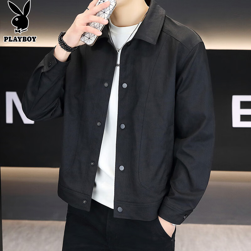 PLAYBOY Men's High-End Autumn Winter Jacket