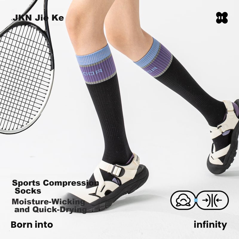 JKN Hiking Compression Calf Socks - Terry Cushion