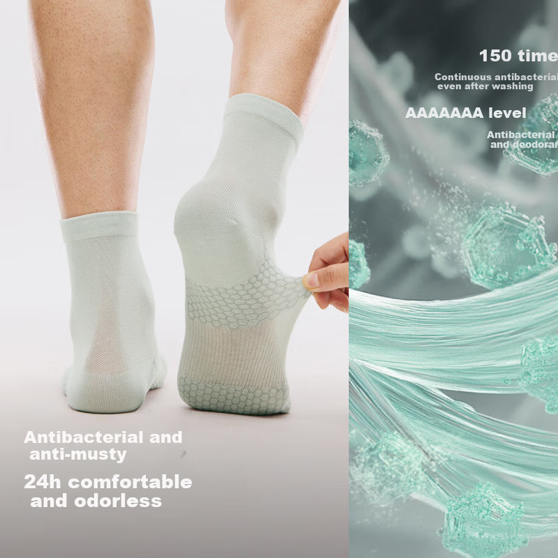 Beneunder Men's All-Season Antibacterial Socks