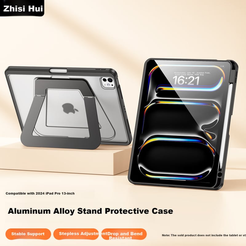 ZhisiHui iPad Pro 13" M5/M4 Acrylic Silicone Stand Case