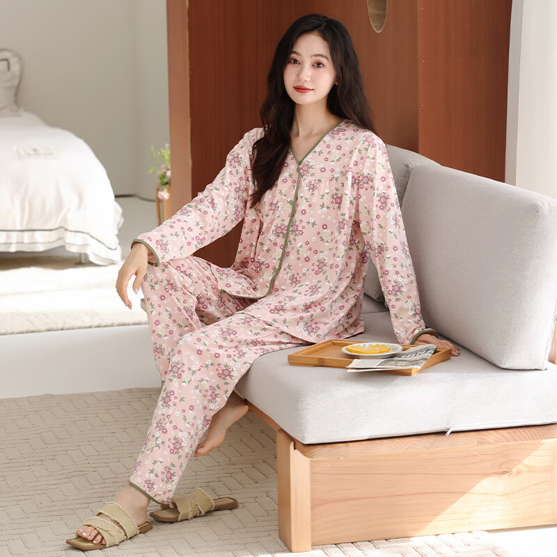Fenteng Kean Women's Cotton Long Sleeve Cardigan