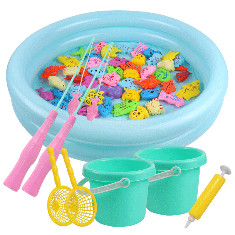Teddy Time Fishing Toy Set - 50 Piece Educational Toy