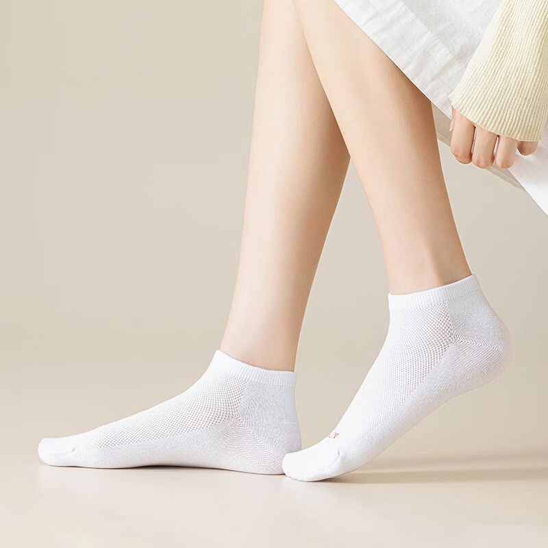 AUN Women's Casual Cotton Socks - Antibacterial & Lightweight