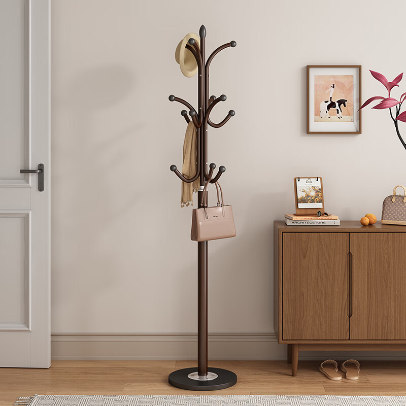 SGMW Metal Coat Rack - Sturdy Iron Clothes & Bag Hanger