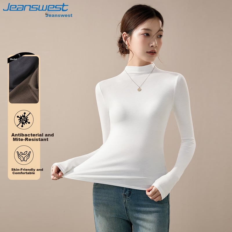 Jeanswest Women's Slim Fit Antibacterial Long Sleeve T-Shirt