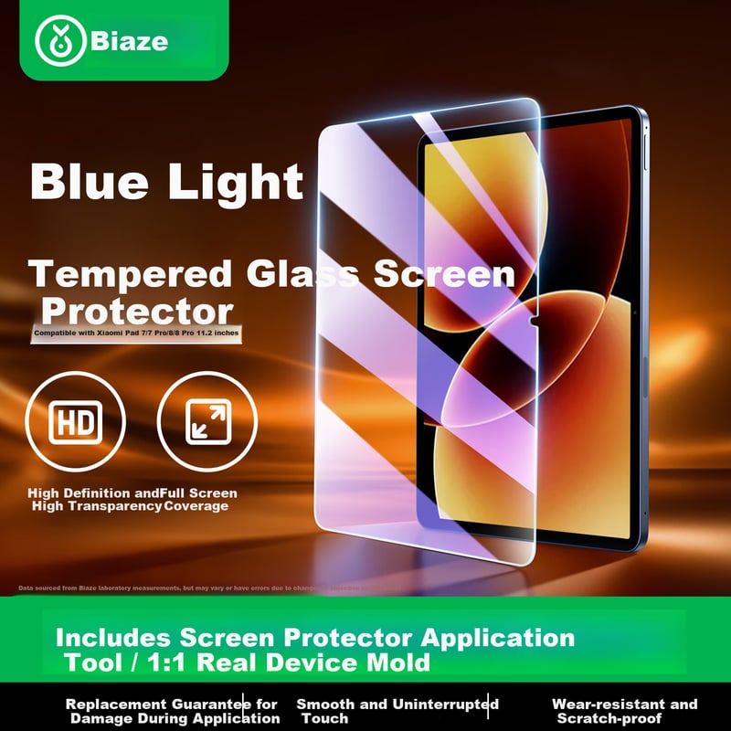 BIAZE Tempered Glass for Xiaomi Pad 8/7