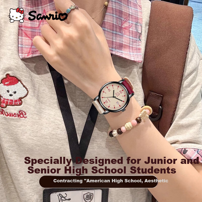 Hello Kitty Vinta Watch Cute Cat Academy Style