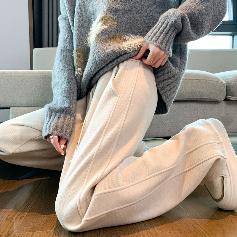 TonLion Women's Fleece-Lined Casual Pants