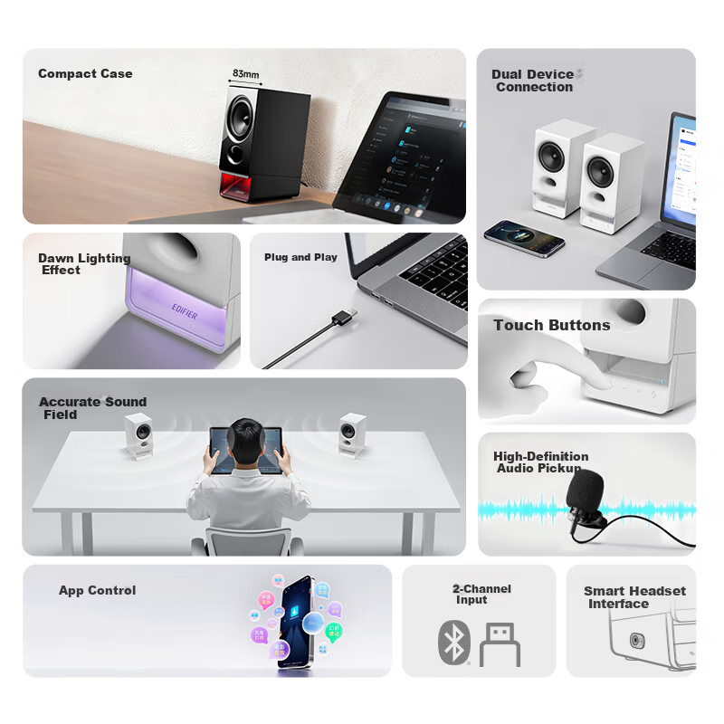 EDIFIER New R20 Desktop 2.0 Bluetooth Speaker