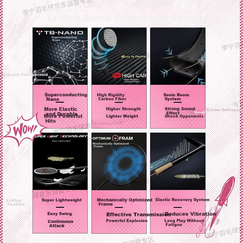 LI-NING Thunder Mini 4U Offensive Badminton Racket