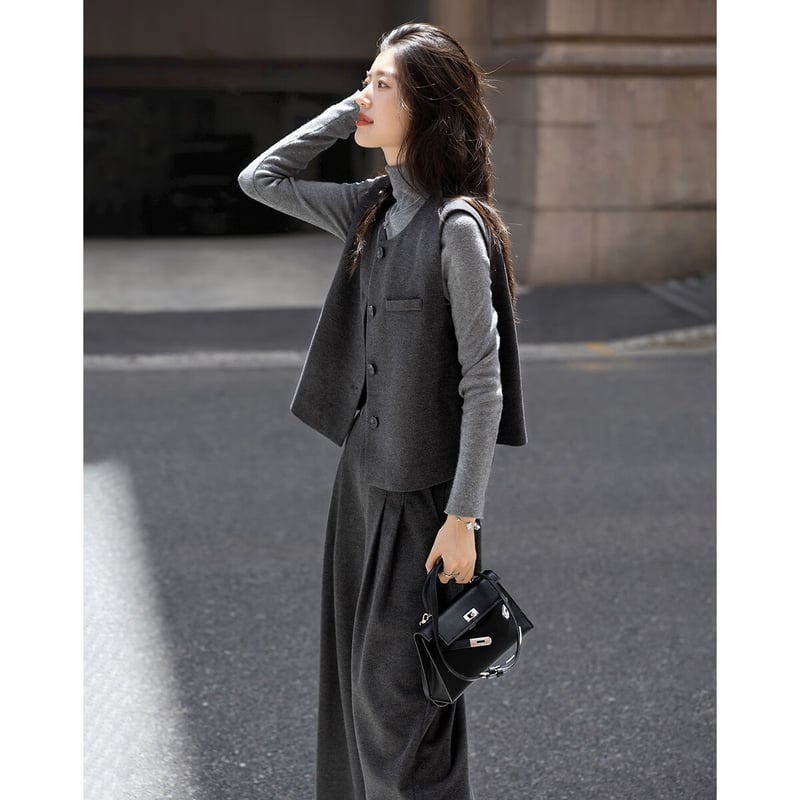 Demana Smooth Starry Sky Wool Suit Vest