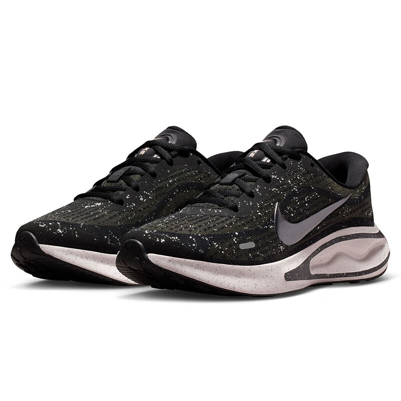NIKE Women's JOURNEY Running Shoes - Black Pink Cushioning