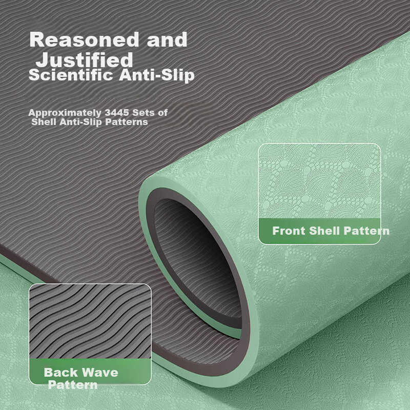 Gumifan Foldable Yoga Mat - Upgraded Antibacterial with Storage Bag